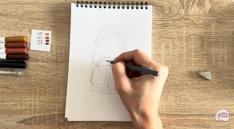 Рисуем Шоколадный Дед Мороз