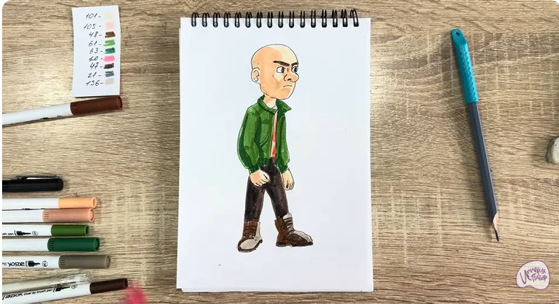 Рисуем Вик из "Побег из будущего"