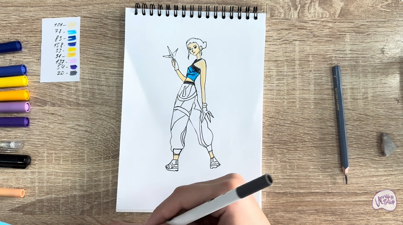 Рисуем Зои из "Кейпоп"