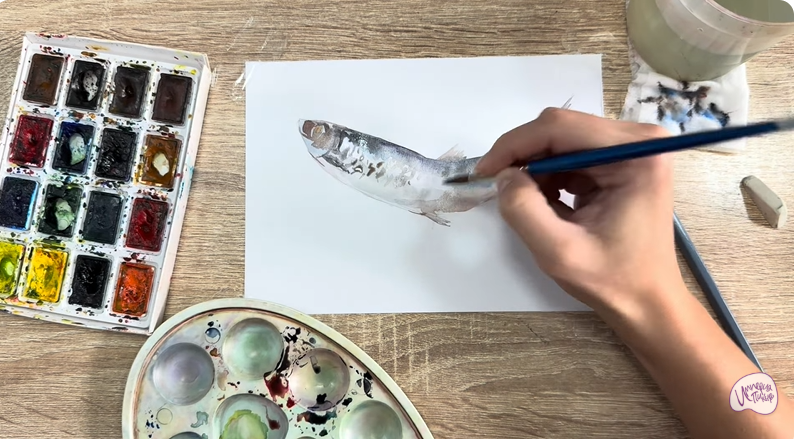 Рисуем Селёдка