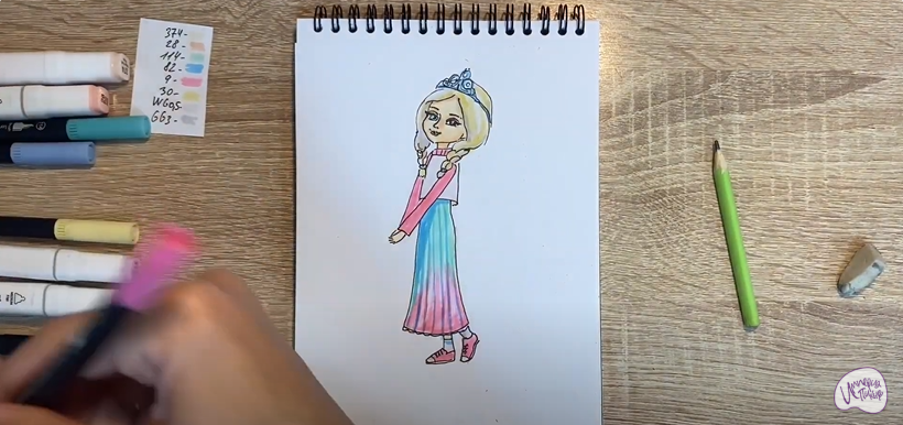 Рисуем Алёнка из "Царевны"