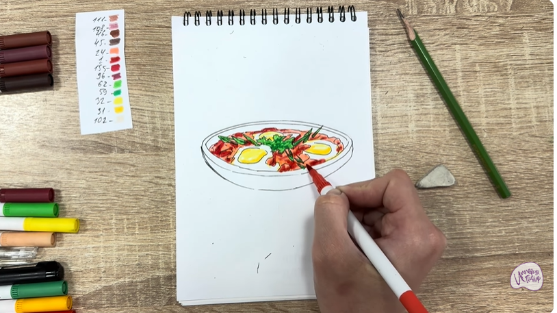 Рисуем Шакшука