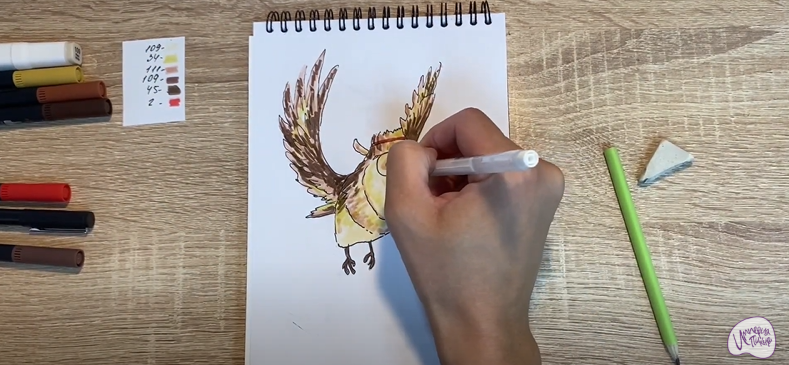 Рисуем Сова из "Царевны"