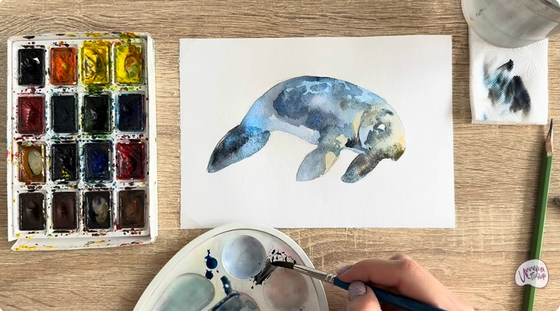 Рисуем Дюгонь