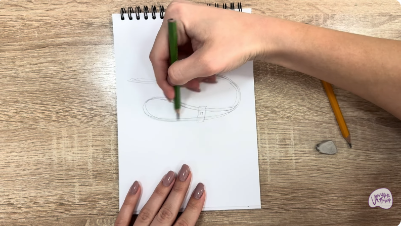 Рисуем Застежка-шнур