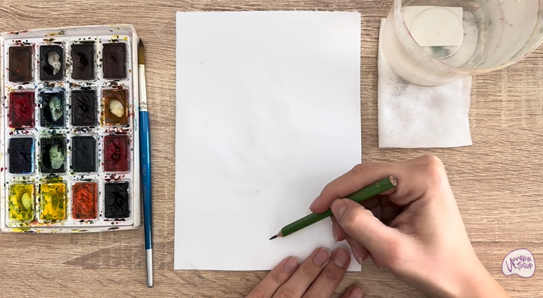 Рисуем Ясколка длинноволосая