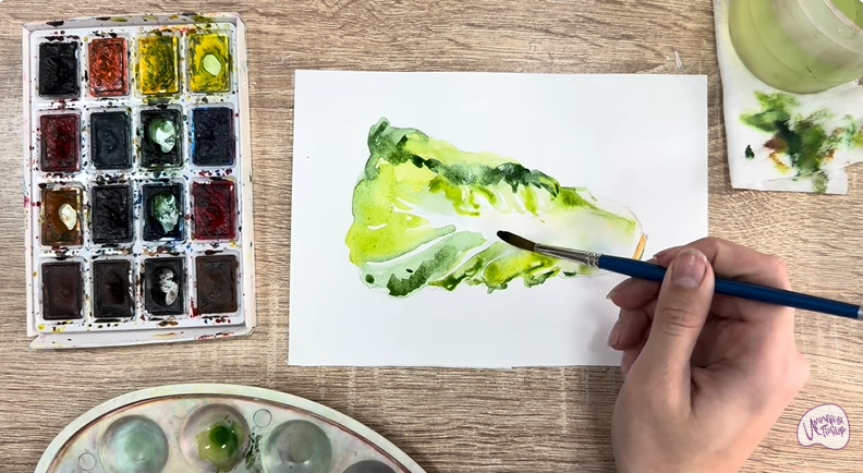 Рисуем Пекинская капуста