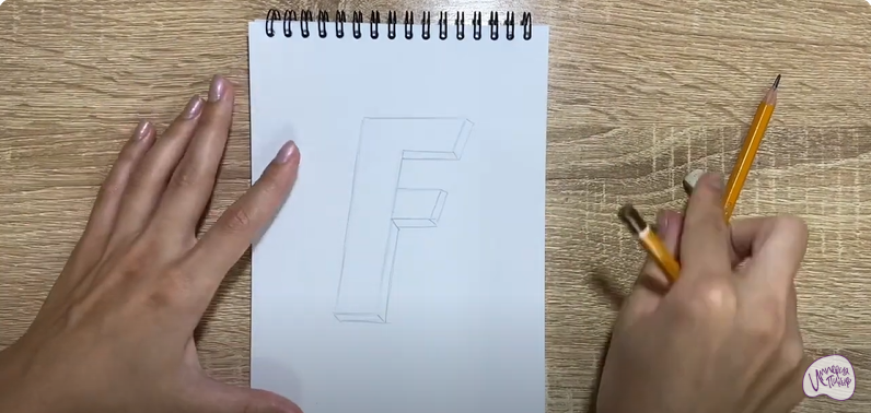 Рисуем Буква "F"