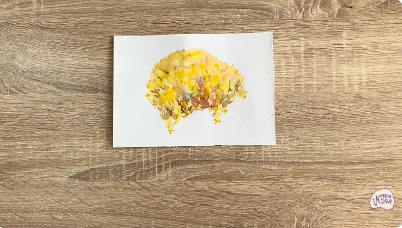 Рисуем Рамария жёлтая