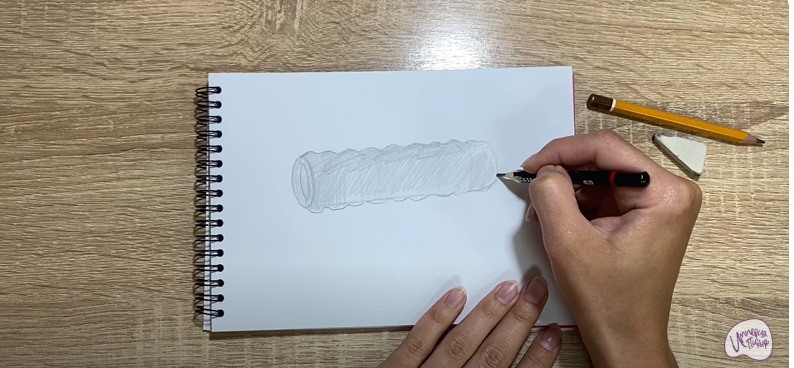 Рисуем Ролик массажный