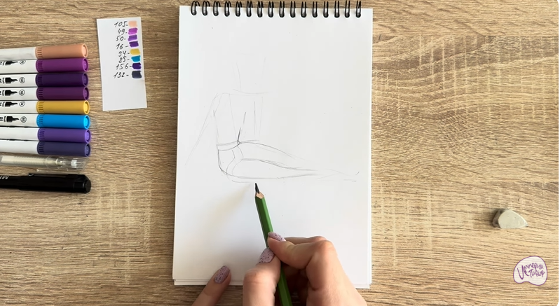 Рисуем Шамаханская Царица из "Три богатыря"