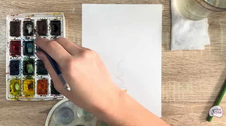 Рисуем Мирт обыкновенный