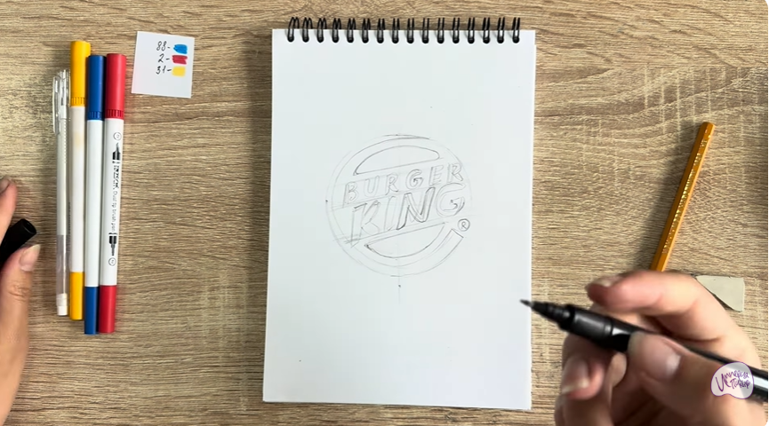 Рисуем Лого "BURGER KING"