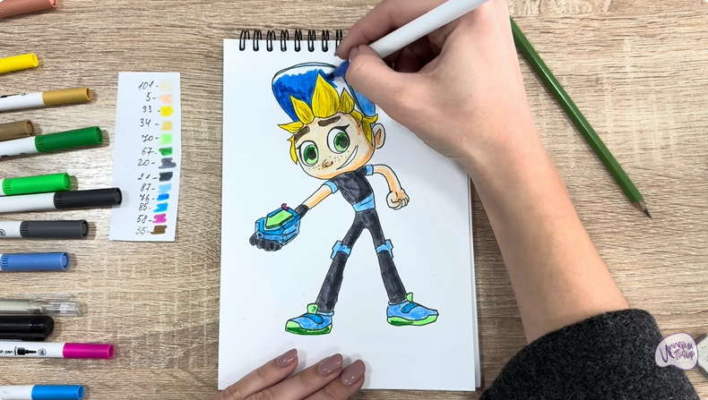 Рисуем Тимми из "Живой гараж"