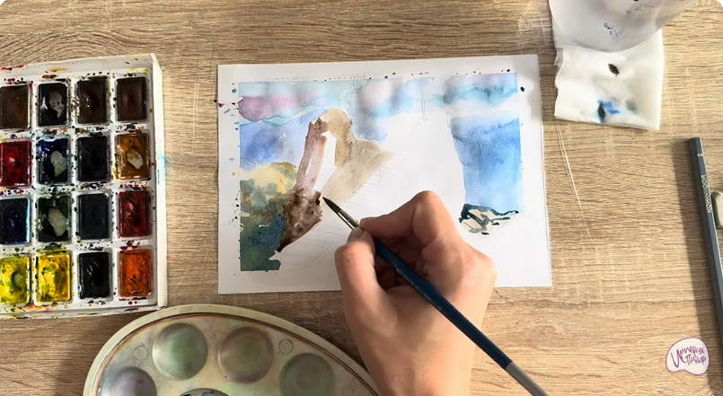 Рисуем Гора Ай-Петри