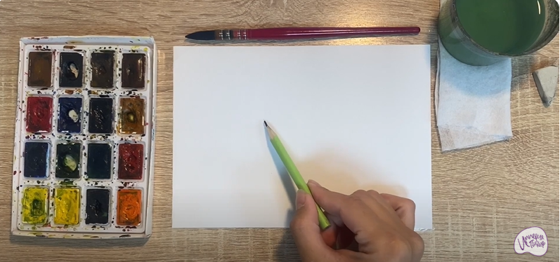 Рисуем Деревянная ложка