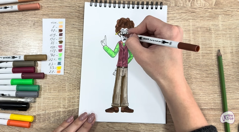 Рисуем Док Динозавров из «Доктор Динозавров»