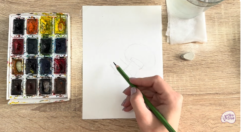 Рисуем Шампиньоны