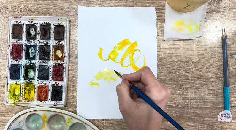 Рисуем Цедра лимона