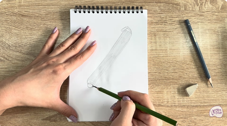 Рисуем Коклюшки для завивки