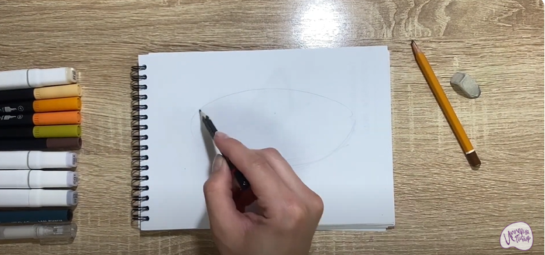 Рисуем Запеканка с изюмом
