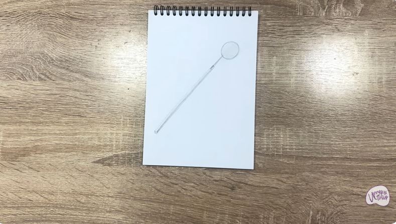 Рисуем Стоматологическое зеркало