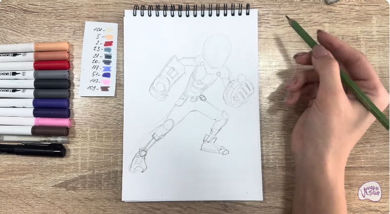 Рисуем Хиро Хамада из "Город Героев"