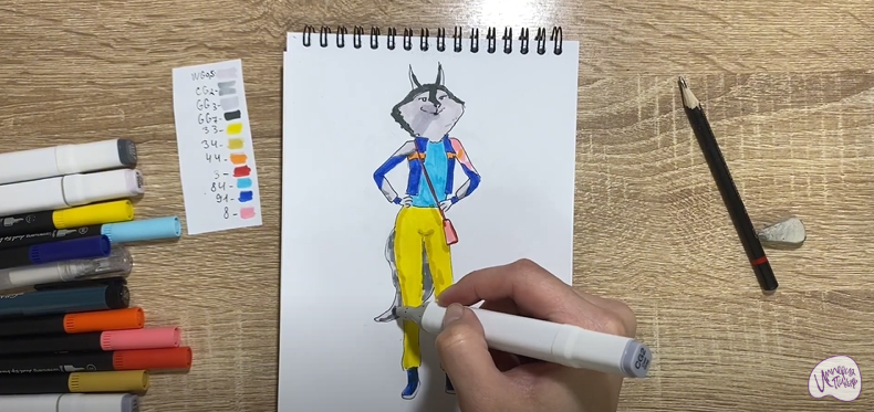 Рисуем Порша Кристал из "Зверопой"