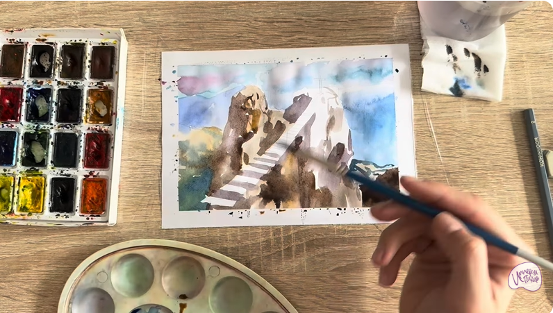 Рисуем Гора Ай-Петри