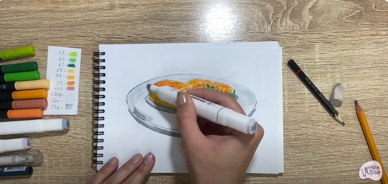 Рисуем Картофельные зразы