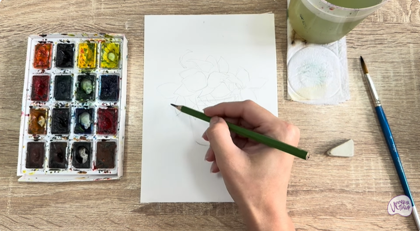 Рисуем Традесканция