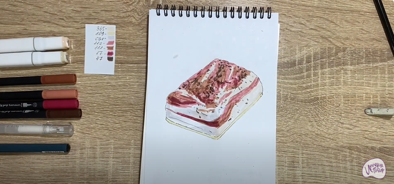Рисуем Солёное сало