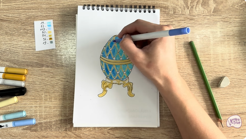 Рисуем Яйцо Фаберже