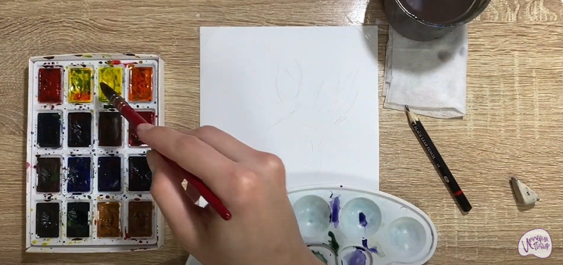 Рисуем Цветок "Серрурия"