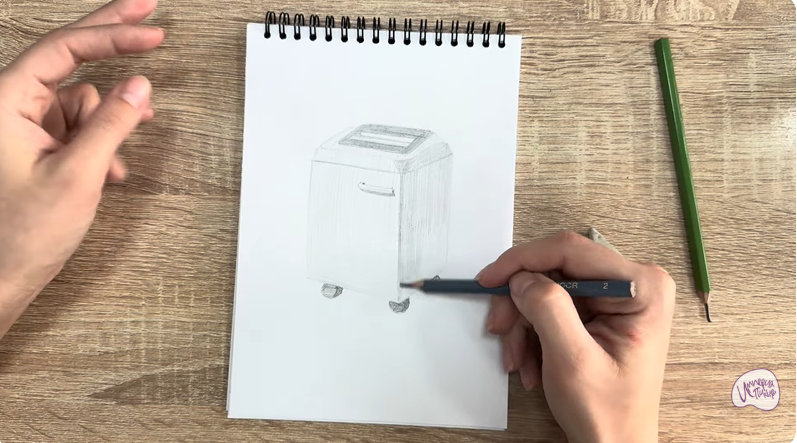 Рисуем Уничтожитель бумаги