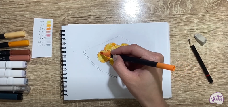 Рисуем Сырные шарики