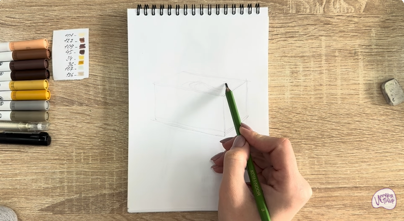 Рисуем Пирожное "Птичье Молоко"