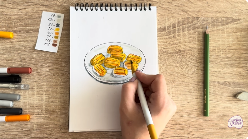 Рисуем Десерт "Тулумба"