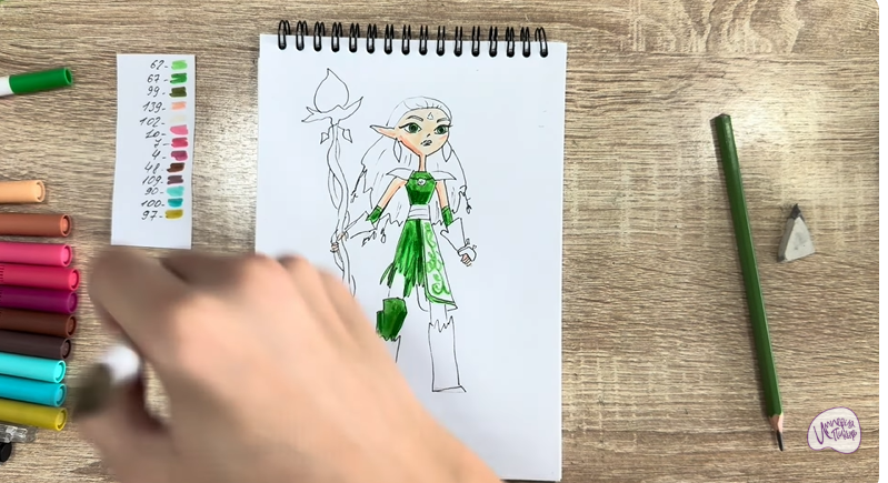 Рисуем Дриада из "Сказочный Патруль"