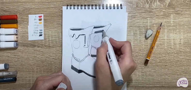 Рисуем Сапоги-скороходы