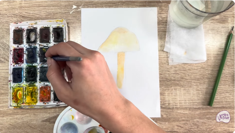 Рисуем Колпак кольчатый