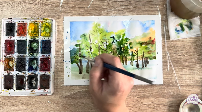 Рисуем Озеро Сукко