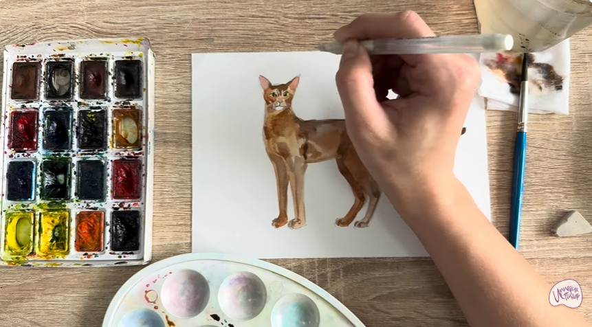 Рисуем Кошка "Чаузи"