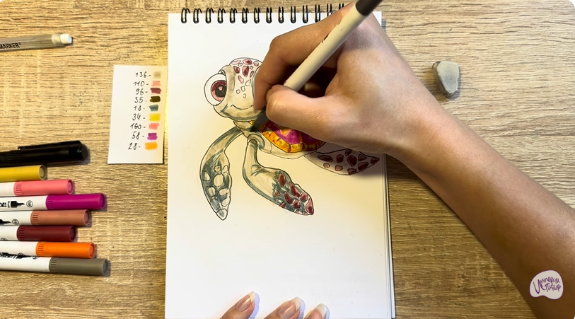 Рисуем Прыск из «В поисках Дори»