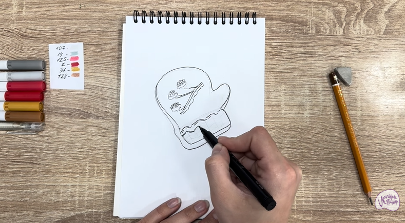 Рисуем Имбирный пряник