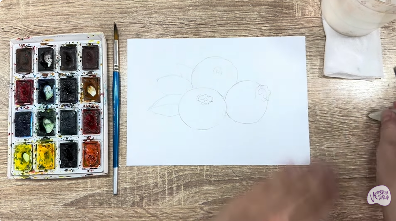 Рисуем Голубика