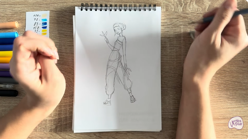 Рисуем Зои из "Кейпоп"