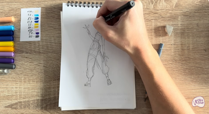 Рисуем Зои из "Кейпоп"