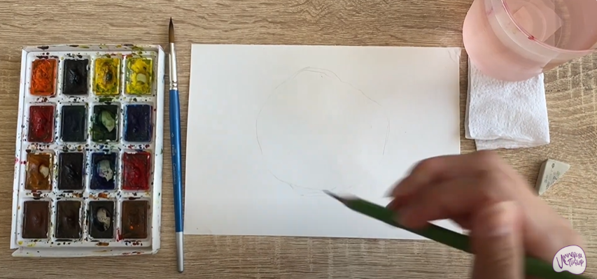Рисуем Аннона сетчатая