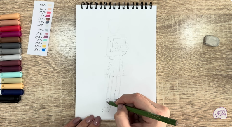 Рисуем Рина Винилион из" Доктор Динозавров"